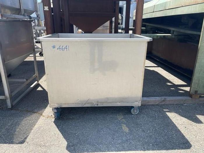 Used 240 Gallon Stainless Steel Rectangular Tank