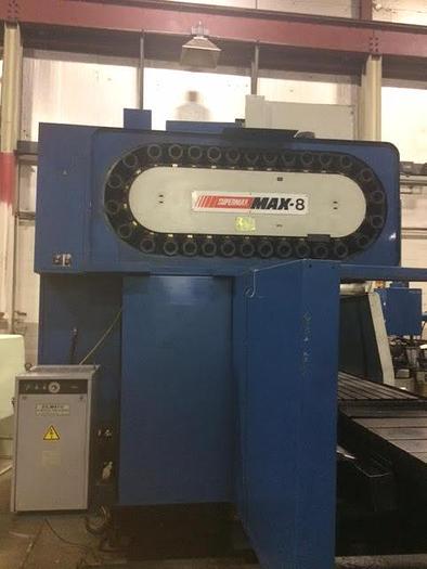 Used SUPERMAX MAX 8 GEARED HEAD VERTICAL MACHINING CENTER WITH FANUC OM CONTROL