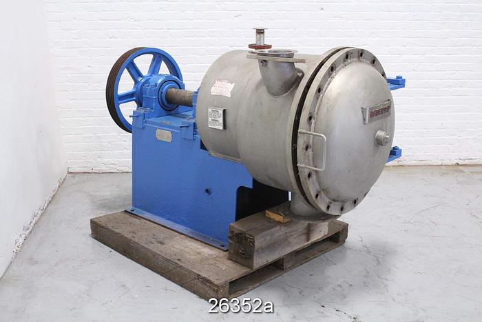 Used Fiberprep DIABOLO-SLOTS Diabolo Slots Detrashing / Tailing Screen, 0.008" Slotted Basket, With Spare Rotor #26352