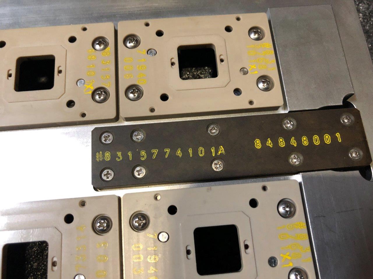 Used DELTA DE8000 6.8 x 6.2 eMGA Test Handler Change Kit