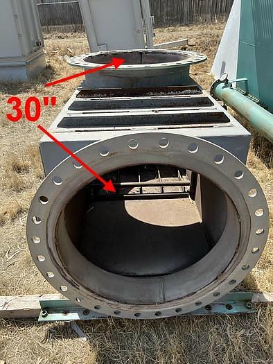 Used Heat Exchanger, Air, 2,528 SF, 550 deg F, Cain Industries #S744457