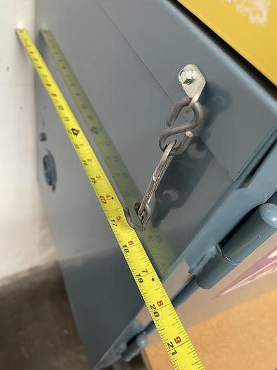 Used Global 15 Gallon Flammable Stacked Cabinet 43"x19"x22" w/ Global Acid Cabinet