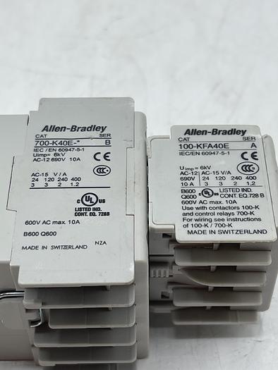 Used AB ALLEN BRADLEY 700-K40E-* Ser B 100-KFA40E Ser A