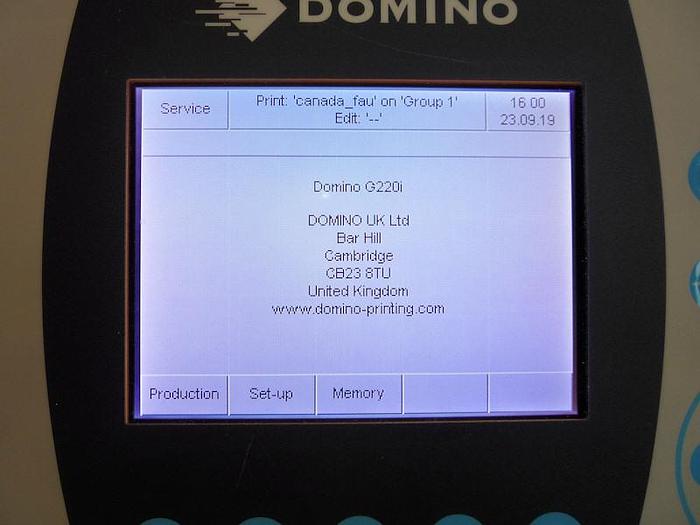 Used T 14425 E - Carton Coder DOMINO G Series - Semi-Auto