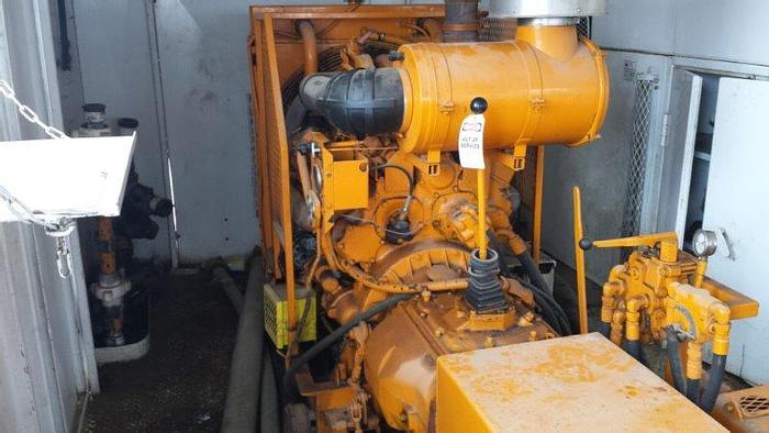 Used National JWS-165-L, 4x5 Triplex Mud Pump Package