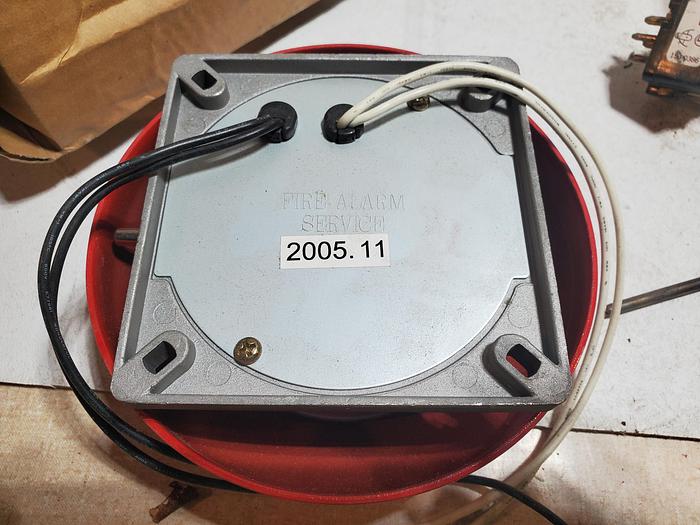 ARGCO 6" Red Fire Alarm Bell HC-1120 NOS w/ Box & Papers (K2)
