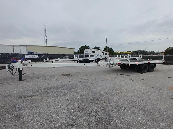 Used Allegheny Flatbed T/A AB Extendable Pole Trailer - 69389