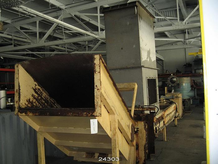 Used Rayfo  Rayfo Compactor With Hydraulic Unit, 20 Hp Motor, 1800 Rpm, 575V.  For Processing Wet Waste. #24303