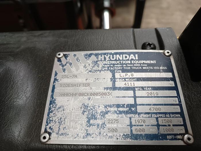 Usado 2019 HYUNDAI 25L-7A