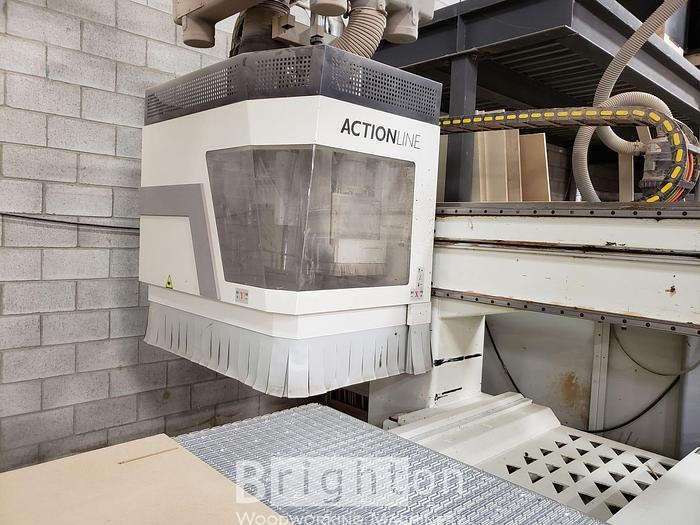 Used 2007 SCM Used CNC, Model is "Record 210 AL" 4 Axis CNC, 5' x 12' table