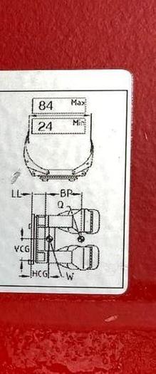 Used 84" BOLZONI PAPER ROLL CLAMP MFG. 2016-Unavailable
