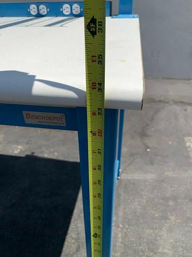 Used Bench Depot 30" x 48" x 34" Workbenches w/ Single Rack Shelf and Overhead Light