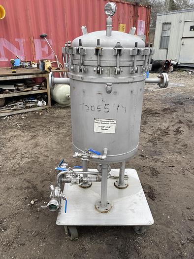 Used Used Sparkler Filters Inc. 304 stainless steel horizontal plate filter 18-S-23
