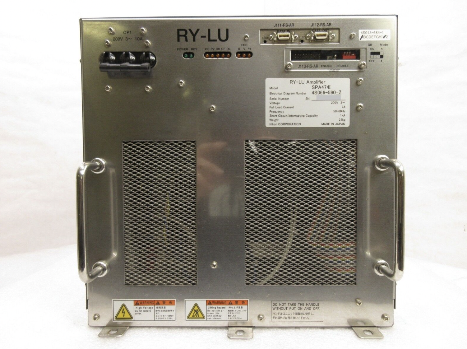 Used Nikon 4S066-590-2 RY-LU Amplifier SPA474I 4S013-684-1 Used Working