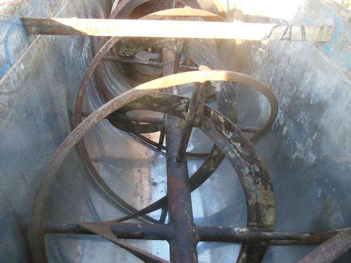 Used Mixer, Ribbon, 58 CF, S/st & C/st, Strong Scott, 15 HP #C743241