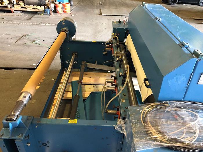 Used 60" ROSENTHAL SHEETER MODEL WM-5HIRSHEAAAAP-OK24 W/ OUTPUT CONVEYOR