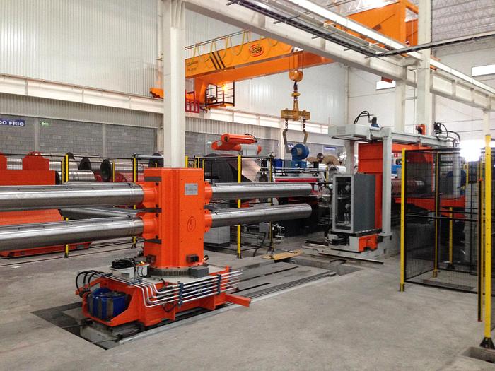 Used F&P 1850x4mm Slitting + Packaging Line (New) #4344