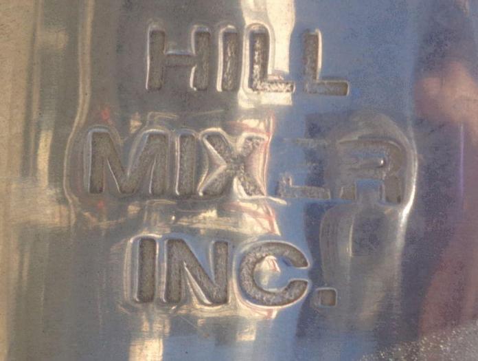 Used Homogenizer, Hill, 30 HP, S/st, In Tank, 6" dia., 60" long #S743017