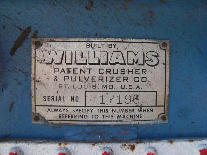 Used Mill, Hog, Williams Crusher, 60 HP, C/st, 6 Hammers #S740430