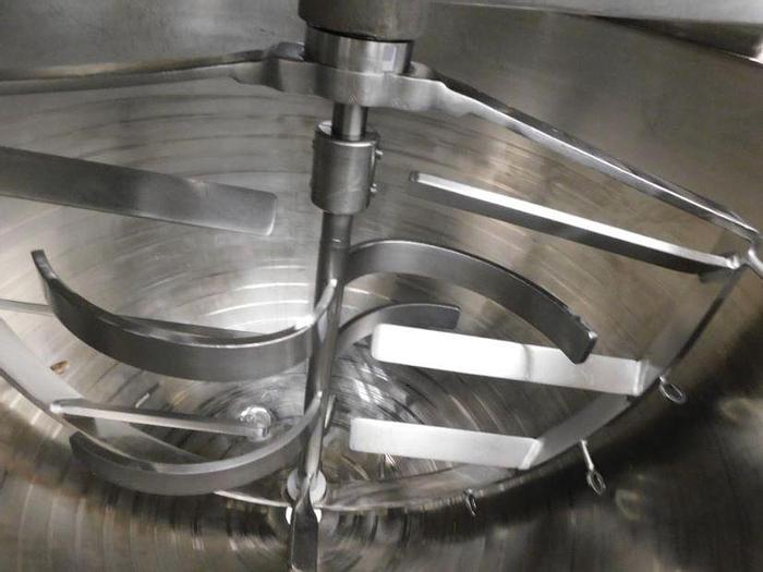 Used 150 GALLON JC PARDO DOUBLE MOTION KETTLE - S/S - JACKETED