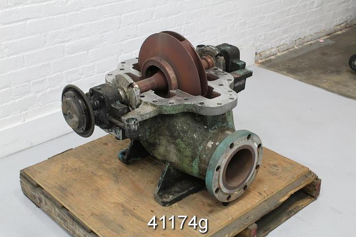 Used Goulds 3410 4x6x15 Split Case Pump, SS Casing, 14.12" SS Impeller #41174