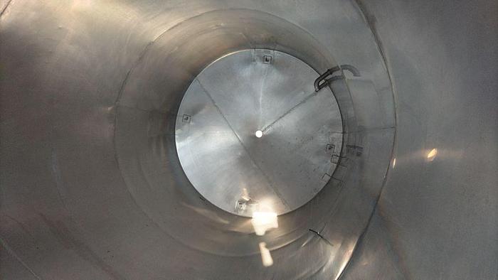 Used Tank, 2,400 Gallon, S/st, Cone Bottom, On Legs #S744780