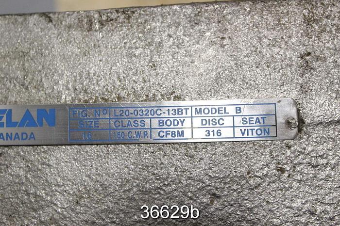 Used Velan 16" Hand Operated Knife Gate Valve, L20-0320C-13BT #36629