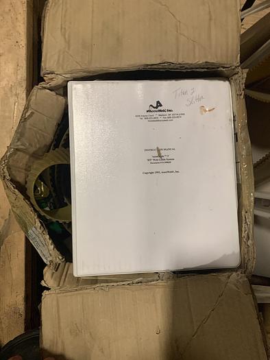 Used 62" TITAN MODEL SR5 CANTILEVERED DUPLEX SLITTER REWINDER 24" OD REWIND