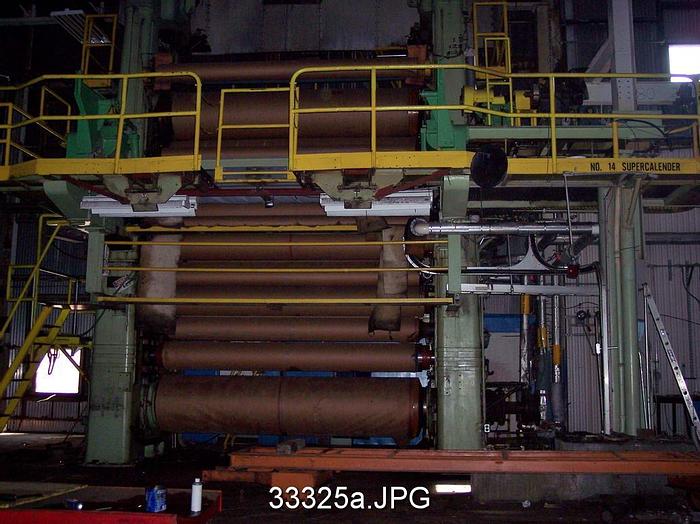Used Metso 10-Roll 147" Face Supercalender #33325