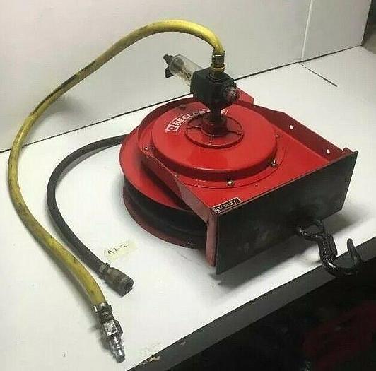 Used Reelcraft 2Z862 Hose Reel W/ Norgren Air Lubricator L72M-3AP 150 PSI Warranty!