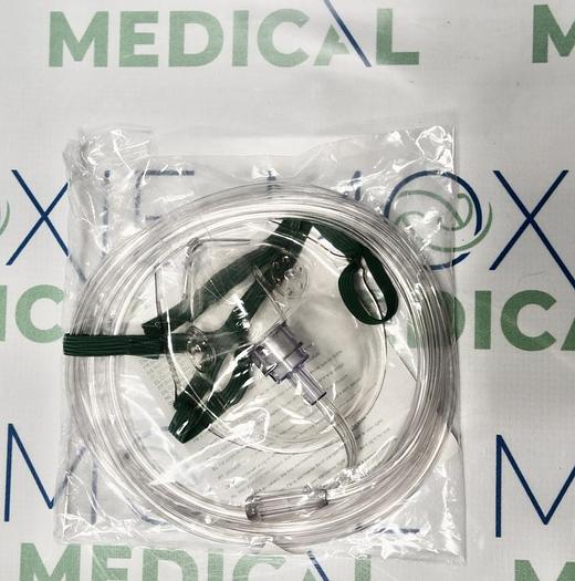 8110-7 SALTER LABS OXYGEN MASK (ADULT) MEDIUM CONCENTRATION 7' (2.1 M) SUPPLY TUBE, ELASTIC STRAP FIXATION, 80 UNITS