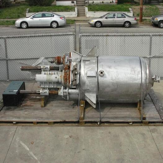 Used 1500 LITER / 400 GALLON BUHLER VACUUM MIXER – S/S – VACUUM – JACKETED