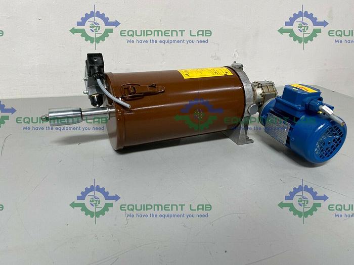 Used Dropsa 0989001 Hydraulic Pump Station w/ MT .12 HP TN56B Motor & Tramec Gearbox