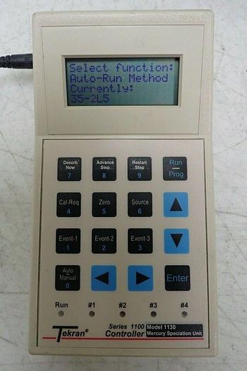 Used Tekran 1130 RGM Controller with Communication Cables & Case