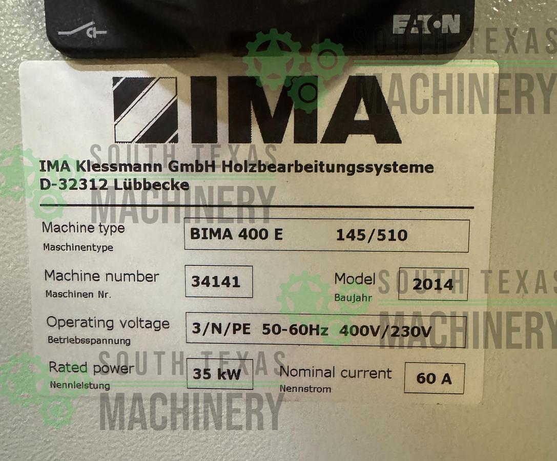 Used Used IMS/BIMA CNC machine center and edger 