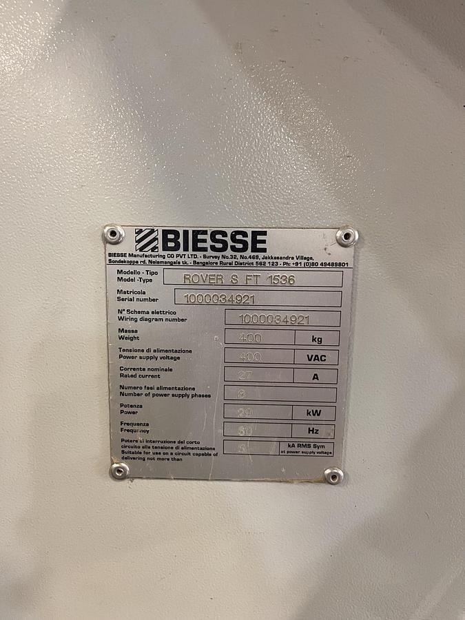 Used Biesse Rover S FT 1536