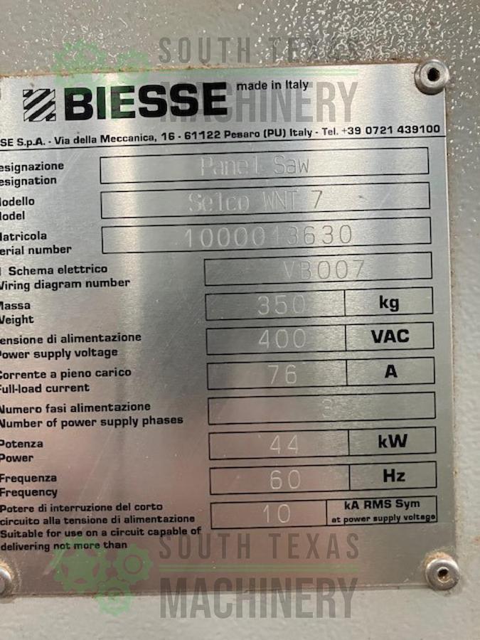 Used Used CNC Panel Saw