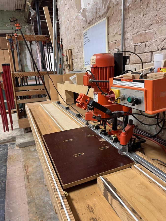 Used Blum 1991 - Minipress Hinge Drilling Machine