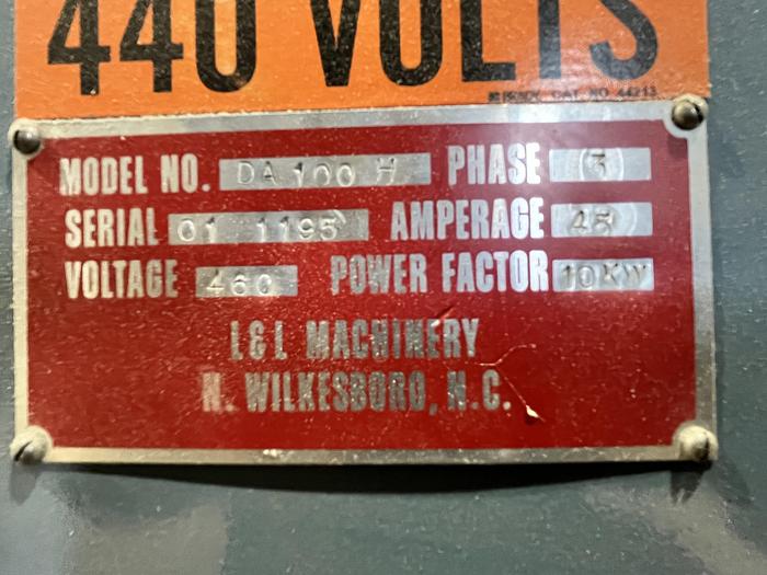 Used L&L machinery DA 100 H