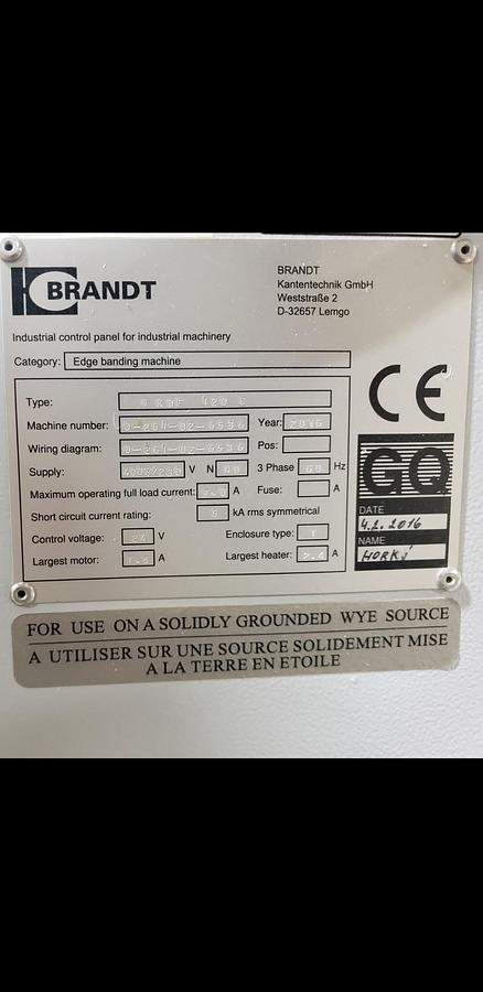 Used 2016 Brandt KDF 120 C