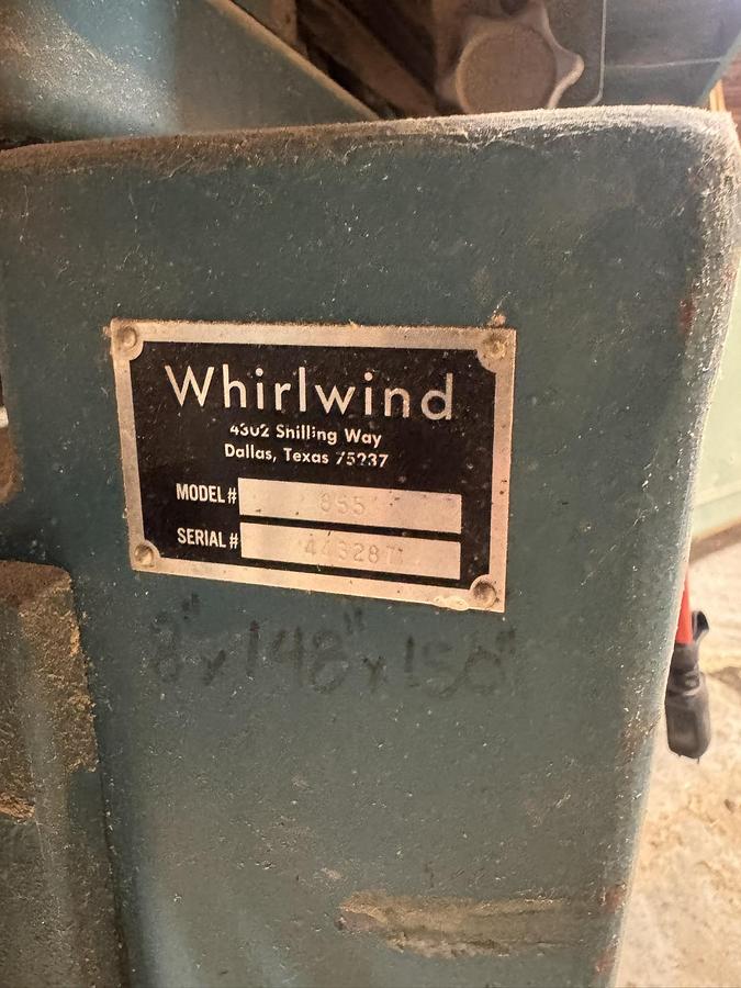 Used Whirlwind 855 Double Table Oscillating Edge Sander