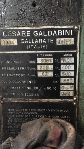 Usato GALDABINI 800 ton