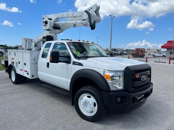 Used Altec AT40G 45ft Bucket Boom on 2013 Ford F550 4x4 Extended Cab Utility Truck – C98558