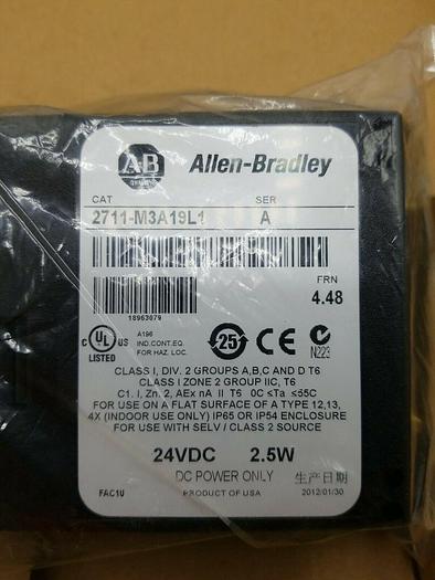 Allen Bradley 2711-M3A19L1 Ser A FRN 4.48