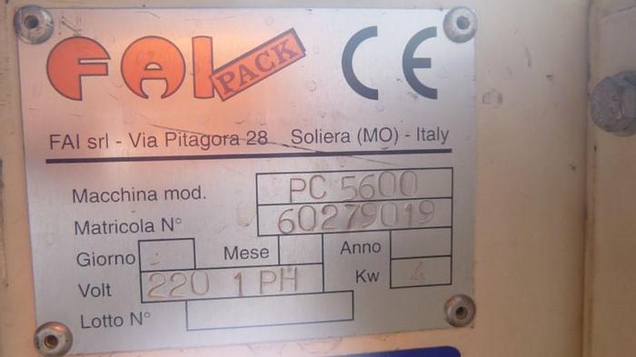 Used Sealer, L-Bar, FAI Automatic, MDl PC5600, 23" x 19" #C743380