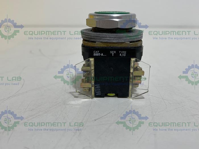 Allen Bradley 800T-A1B Ser. T Flush Head Green Push Button