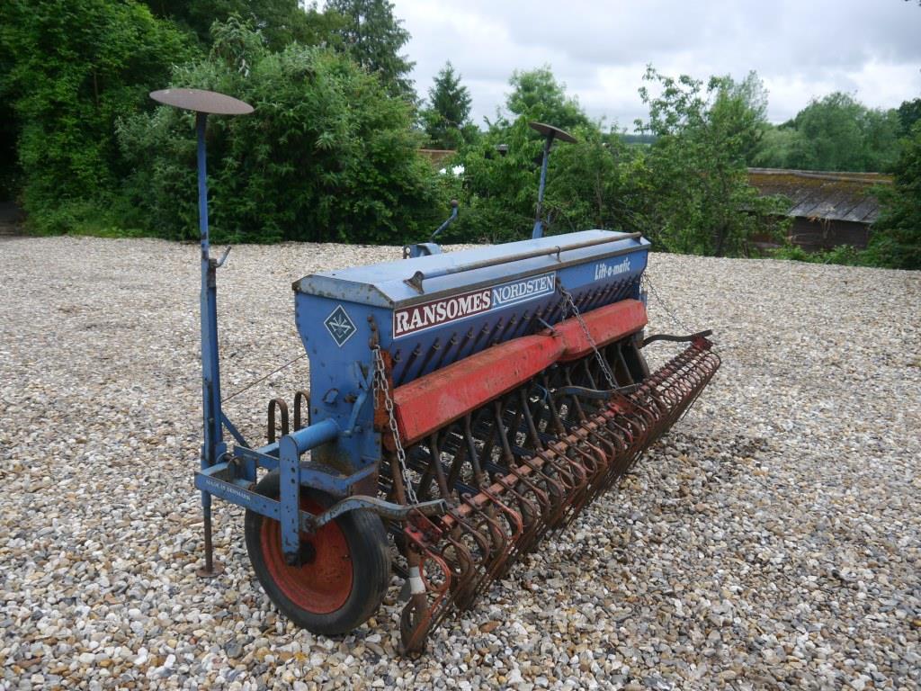 Used Ransomes Nordsten Lift-o-matic Seed Drill