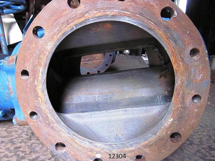 Used Dezurik 118 Plug Valve, 10", Gear Operated #12304