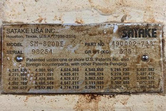 Used Satake Color Sorter Model  Scan Master II 820 DE