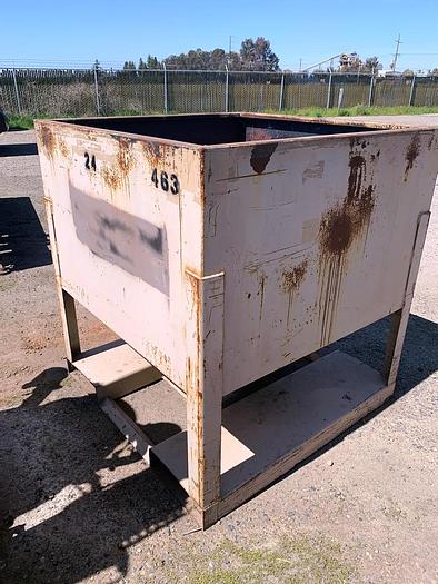 Used Bin, 40 CF, C/st, 48" x 48" x 30", Dry storage Tote #S743944